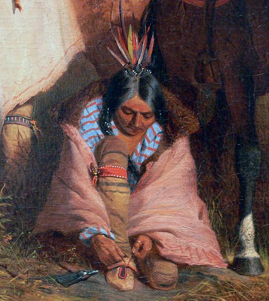 A Group of Sioux, detail, Charles Deas